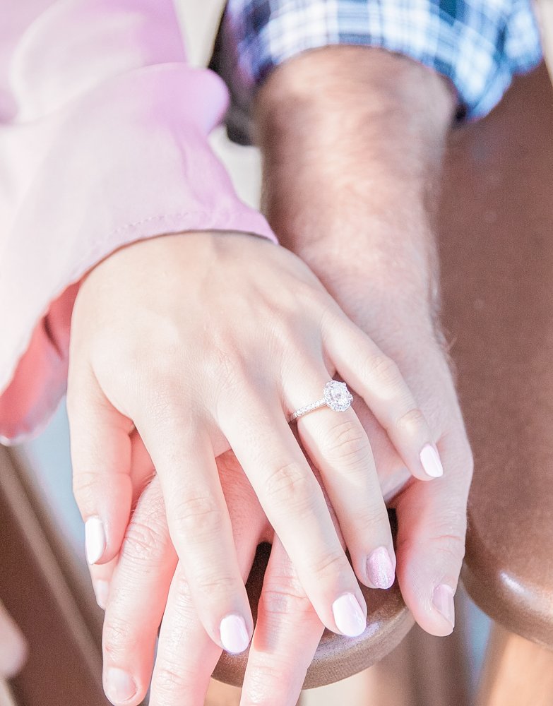 Engagement ring by wedding photographer Leah Marie Photography + Stationery