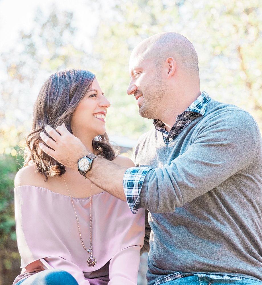 Yates Mill engagement session in Raleigh with Winston Salem wedding photographer Leah Marie Photography + Stationery