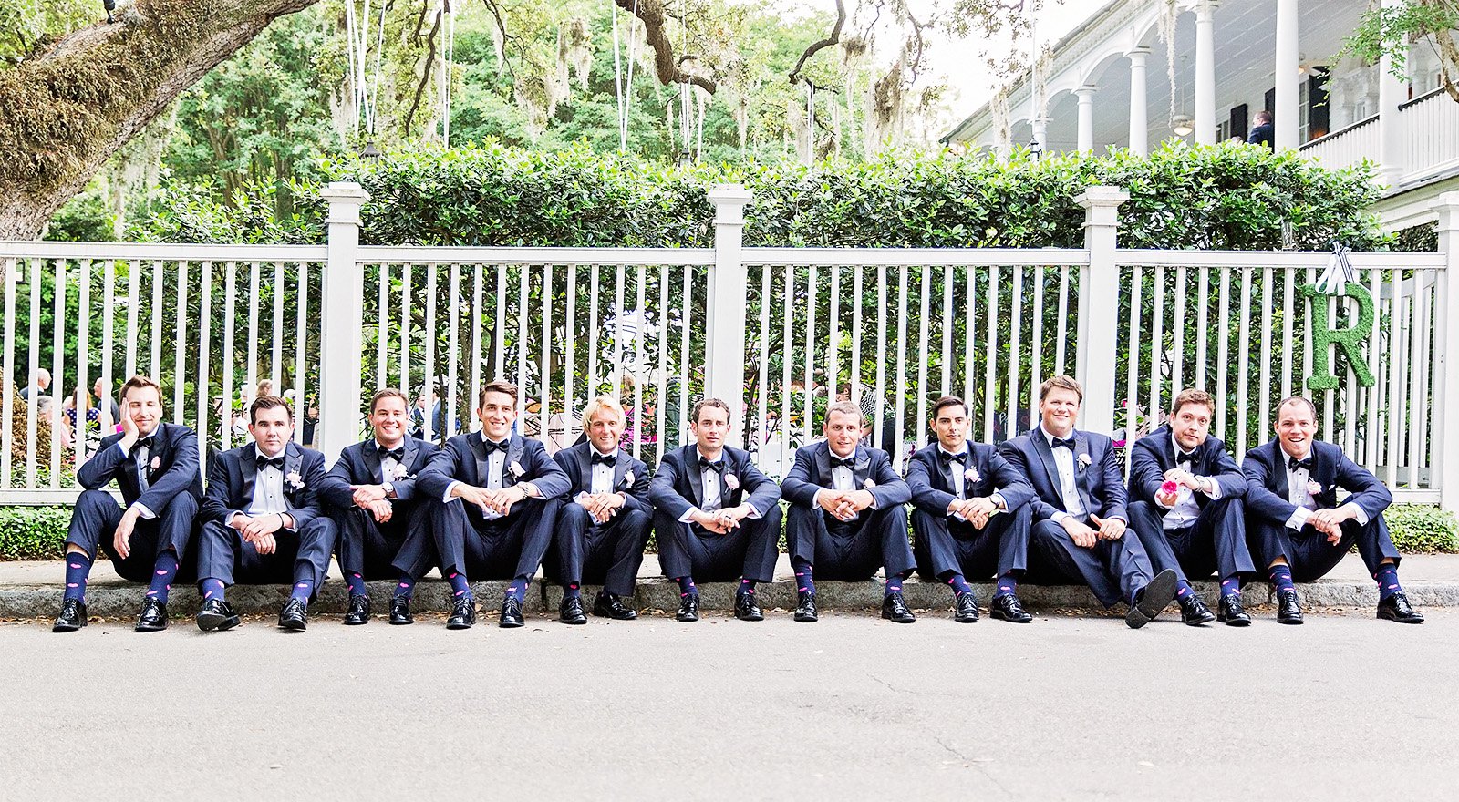 Groomsmen suits for wedding in Charleston