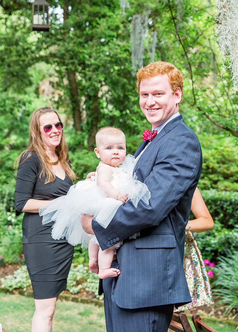 Wedding guests and babies Charleston wedding photographer Leah Marie Photography + Stationery