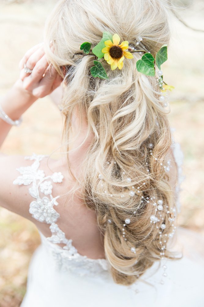 Sunflower wedding photographer Leah Marie Photography + Stationery