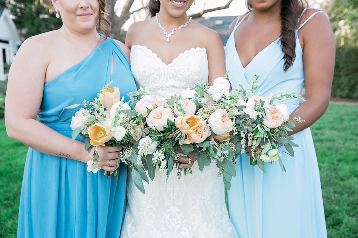 Bridesmaids Dresses by Wedding Photographer Leah Marie Photography + Stationery