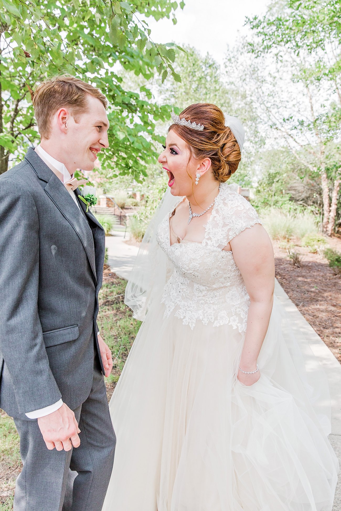 Beautiful Wedding Dress by Raleigh wedding Photographer Leah Marie Photographer + Stationery