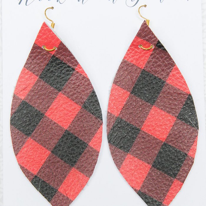 Leather earrings and jewelry shopping