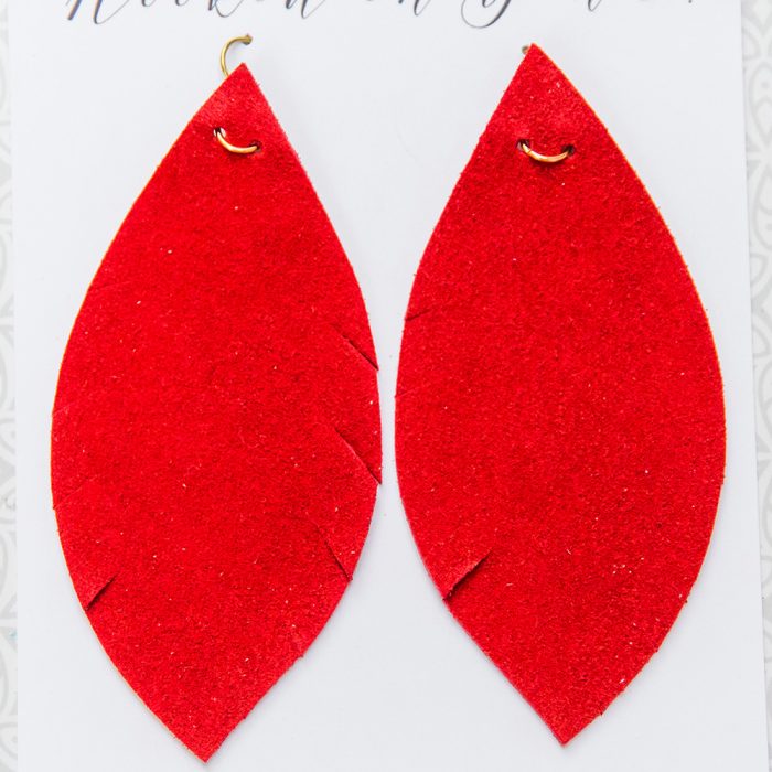 Leather earrings and jewelry shopping